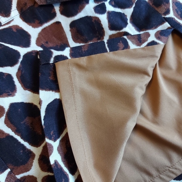 *HOST PICK* Calvin Klein Giraffe Print Linen Skirt - Picture 8 of 10